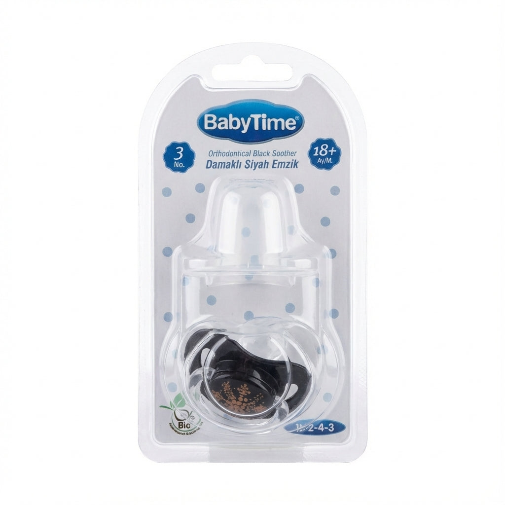 BabyTime Orthodontical Black Soother