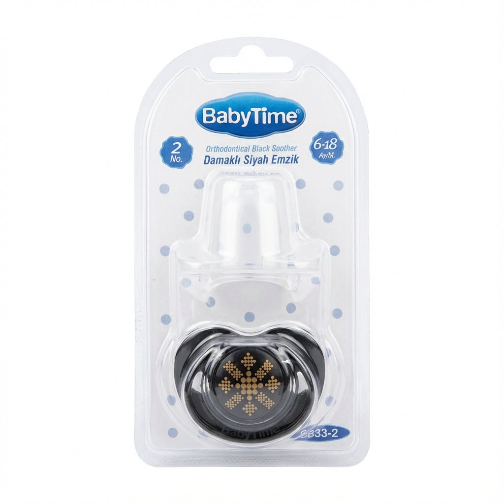 BabyTime Orthodontical Black Soother