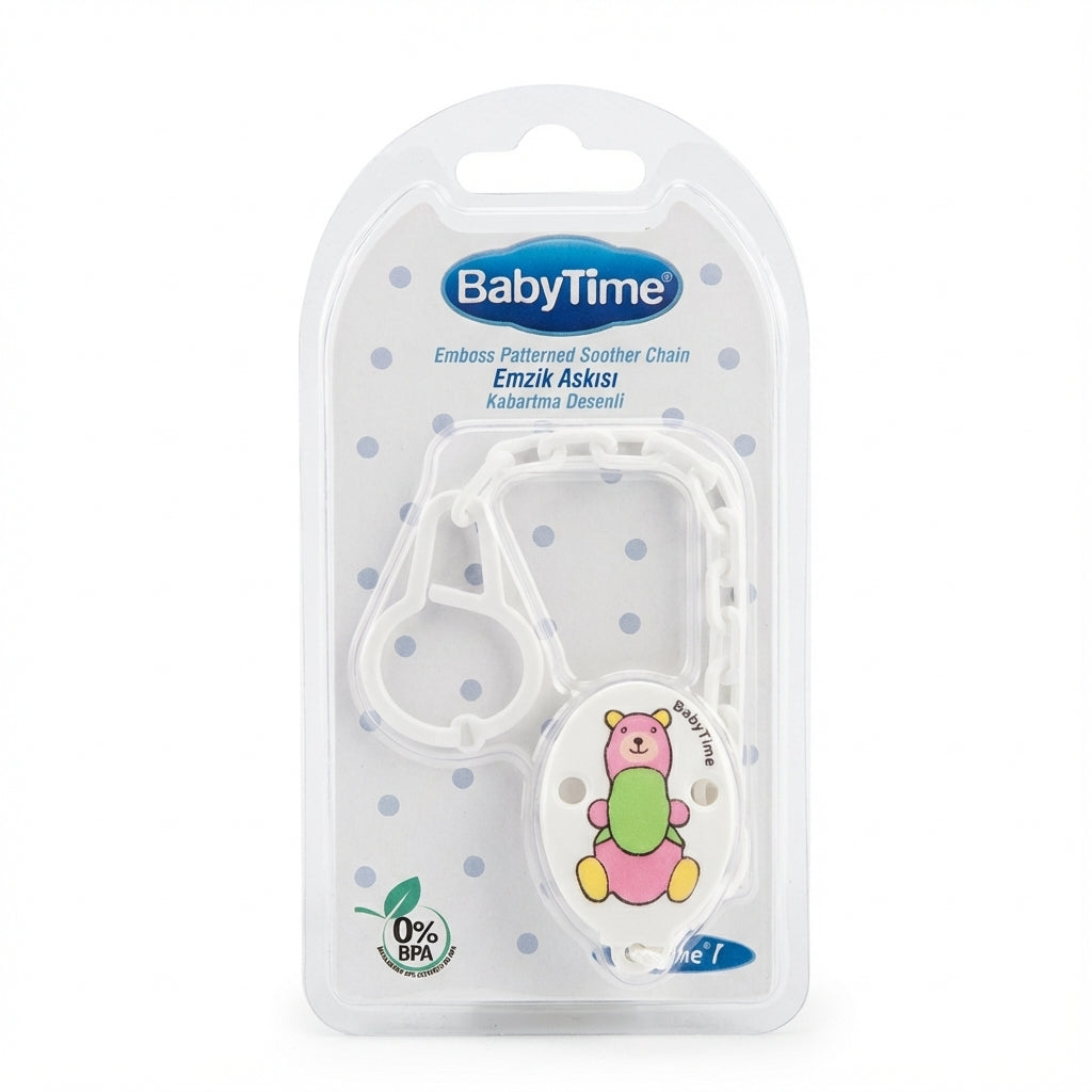 BabyTime Emboss Patterned Soother Chain