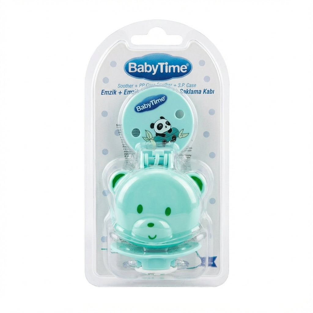 BabyTime Soother, Pacifier Clip, and Storage Case Set