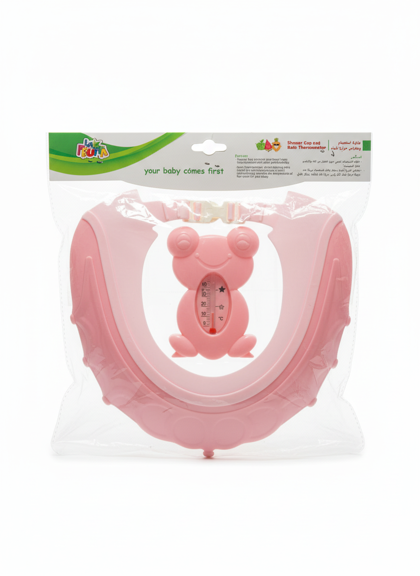 La Fruta Shower Cap and Bath Thermometer Set