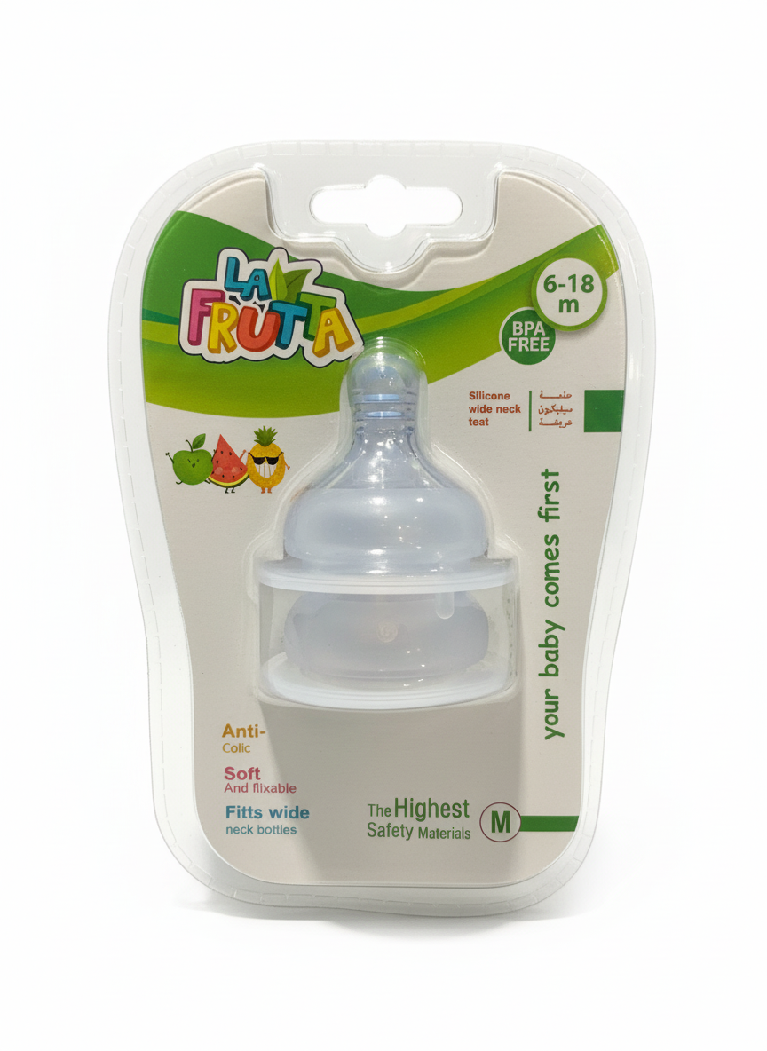 LA FRUTTA Silicone Wide Neck Teat