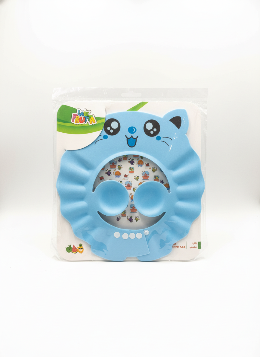 La Fruta Kids Blue Cat Animal Shower Cap