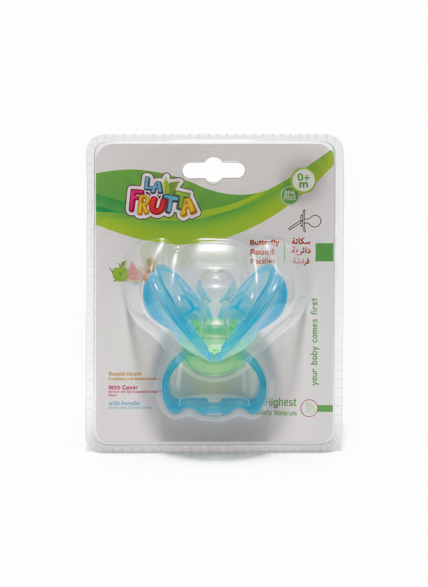 LA LA FRUTTA Butterfly Round Pacifier