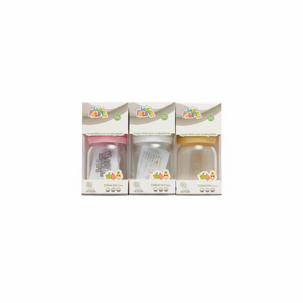 LA FRUTA Crystal Wide-neck Feeding Bottle