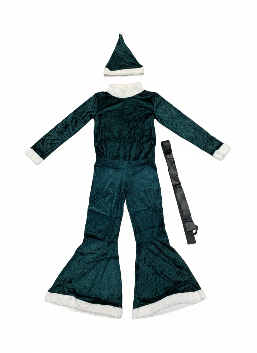 Festive Christmas Elf Costume Set