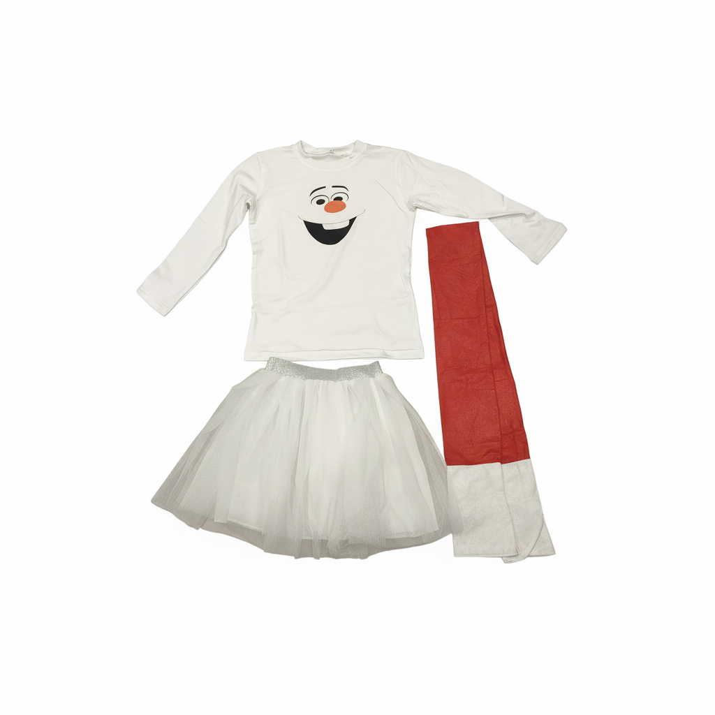 Olaf Snowman Character Costume Play Set