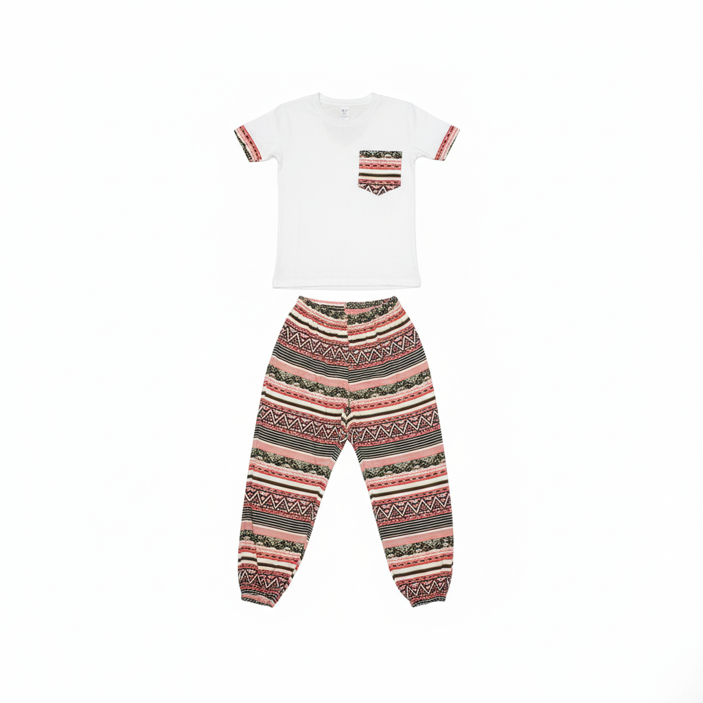 African boy-Print Lounge Wear Set