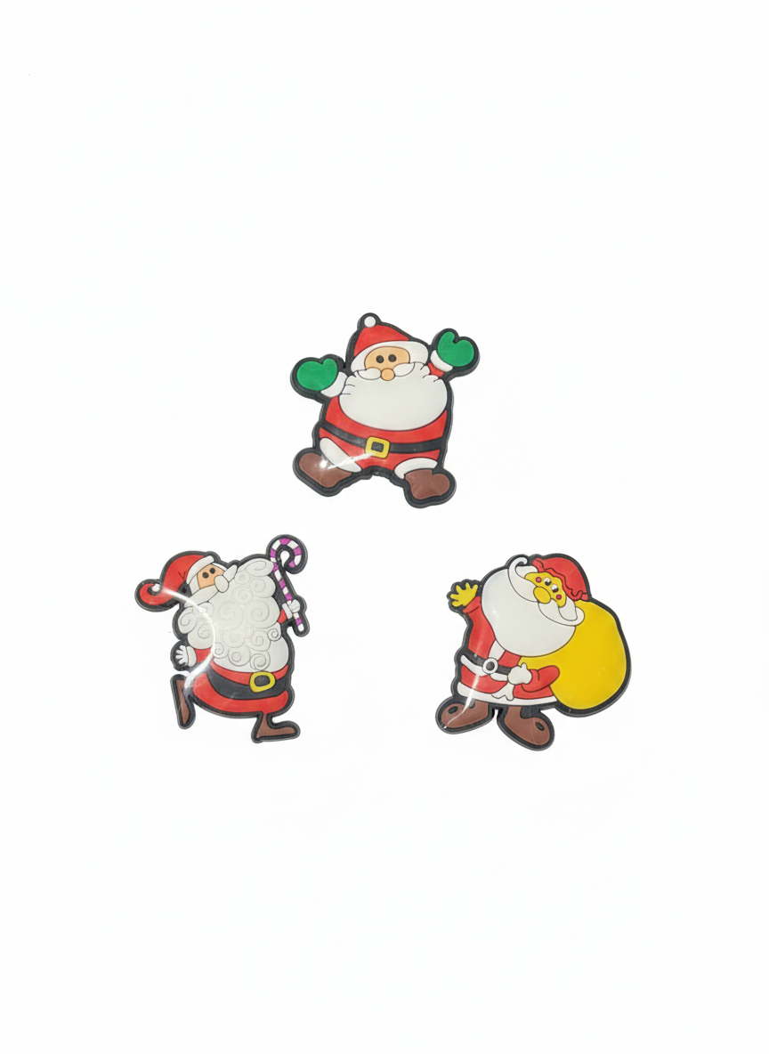 Assorted Santa Claus Holiday Decorative Charms (1 Pack)