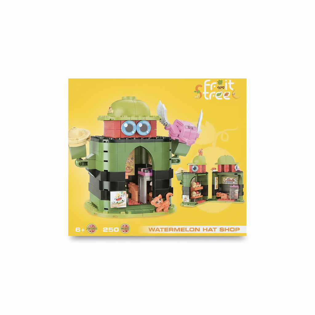 Fruit Street Watermelon Hat Shop Building Blocks