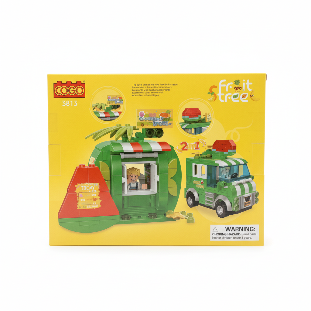 COGO Fruit Street 2-in-1 Convenience Store & Fruit Truck (3813)