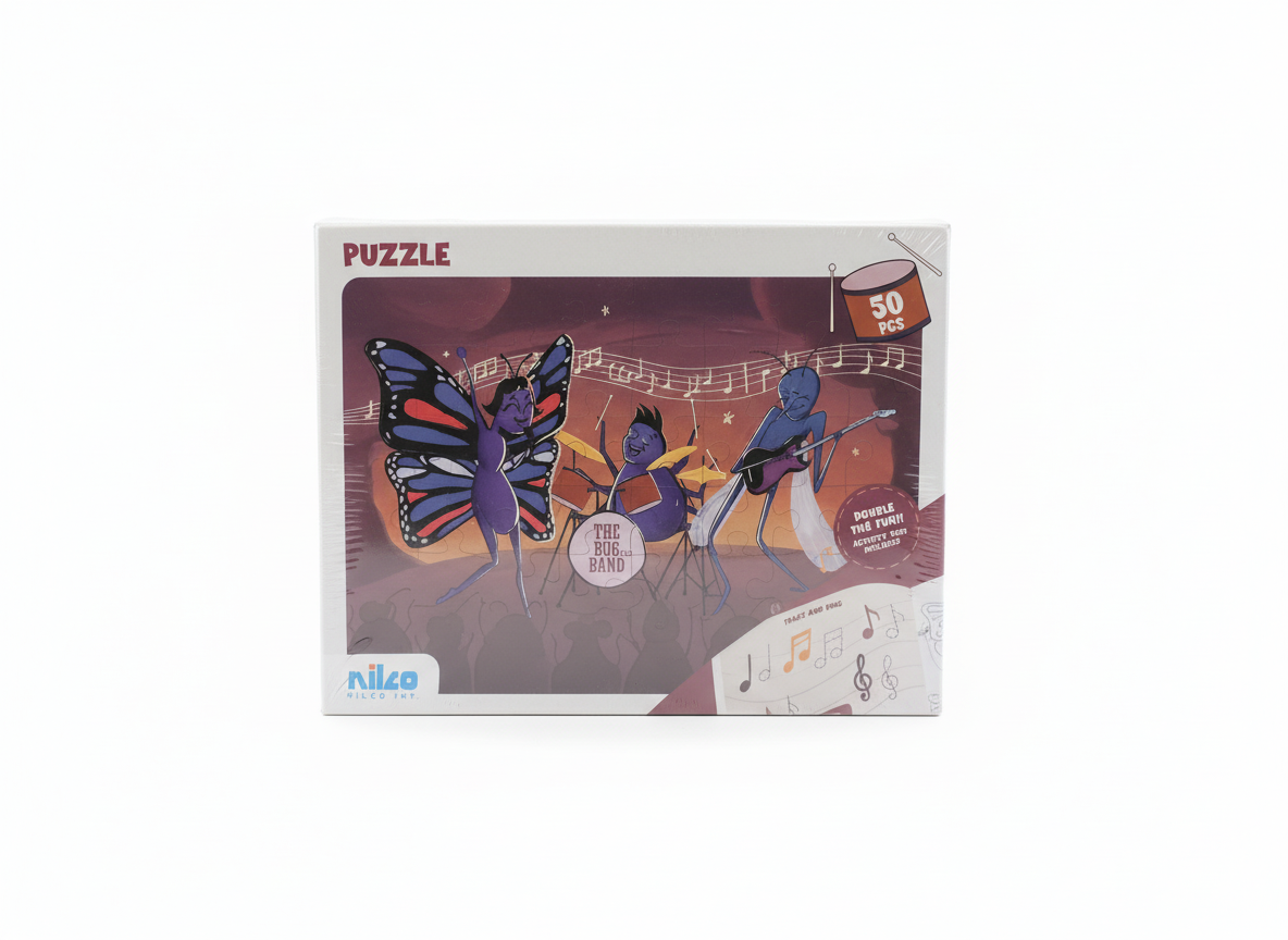 The Bug Band 50-Piece Puzzle with Activity Book
