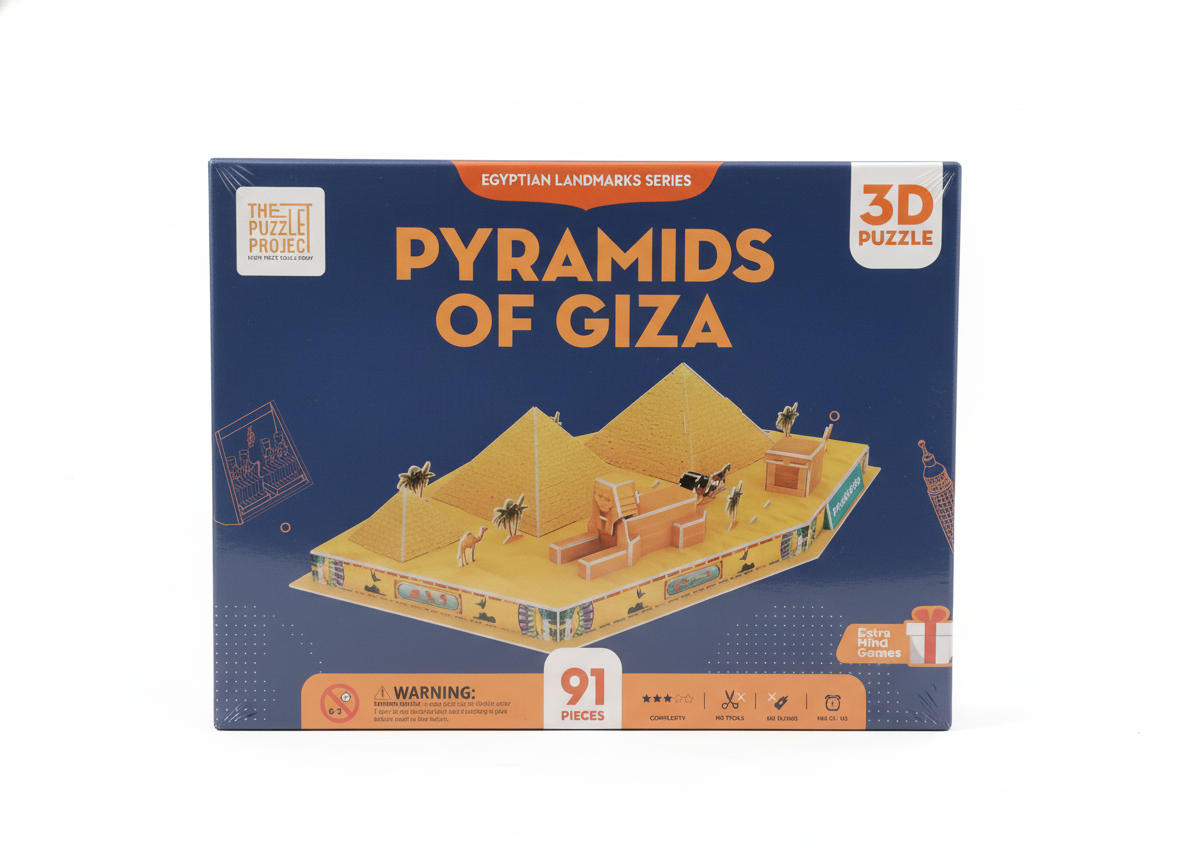 The Puzzle Project Egyptian Landmarks Series Pyramids of Giza 3D Puzzle