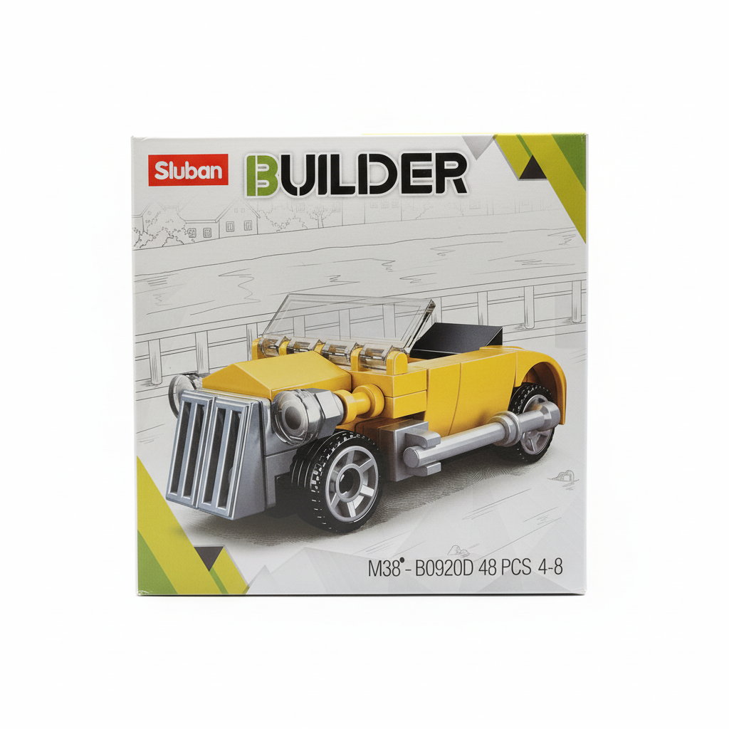Sluban BUILDER M38-B0920D Yellow Roadster
