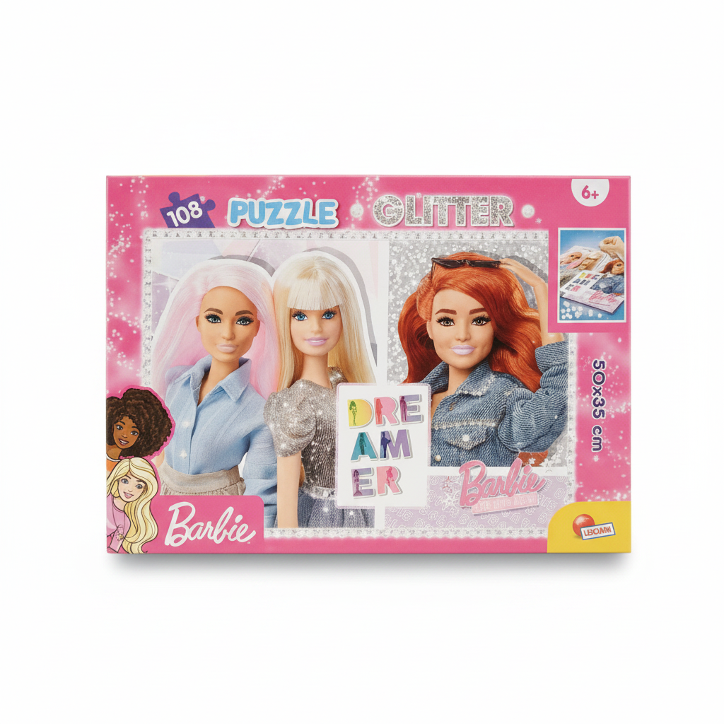 Barbie Epic Days Ahead Glitter Puzzle 108 Pieces