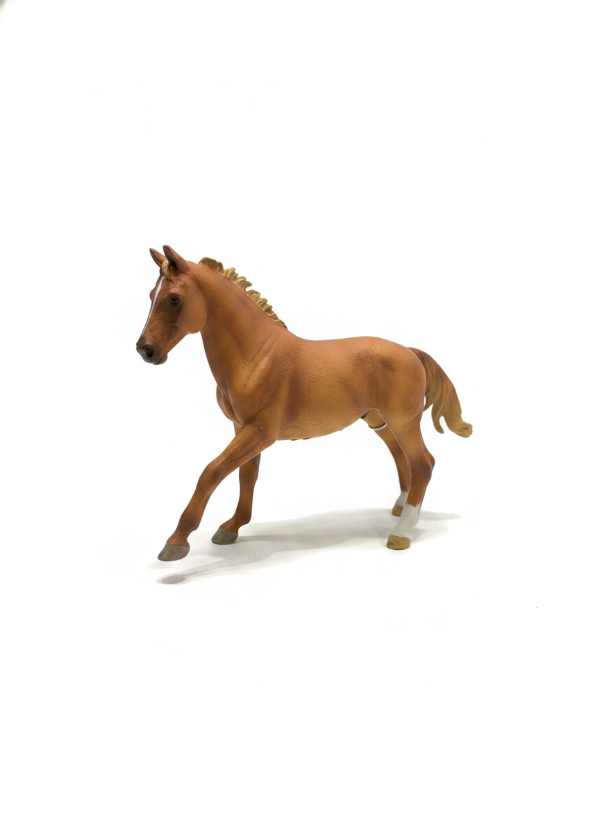 Realistic Brown Horse Figurine Toy