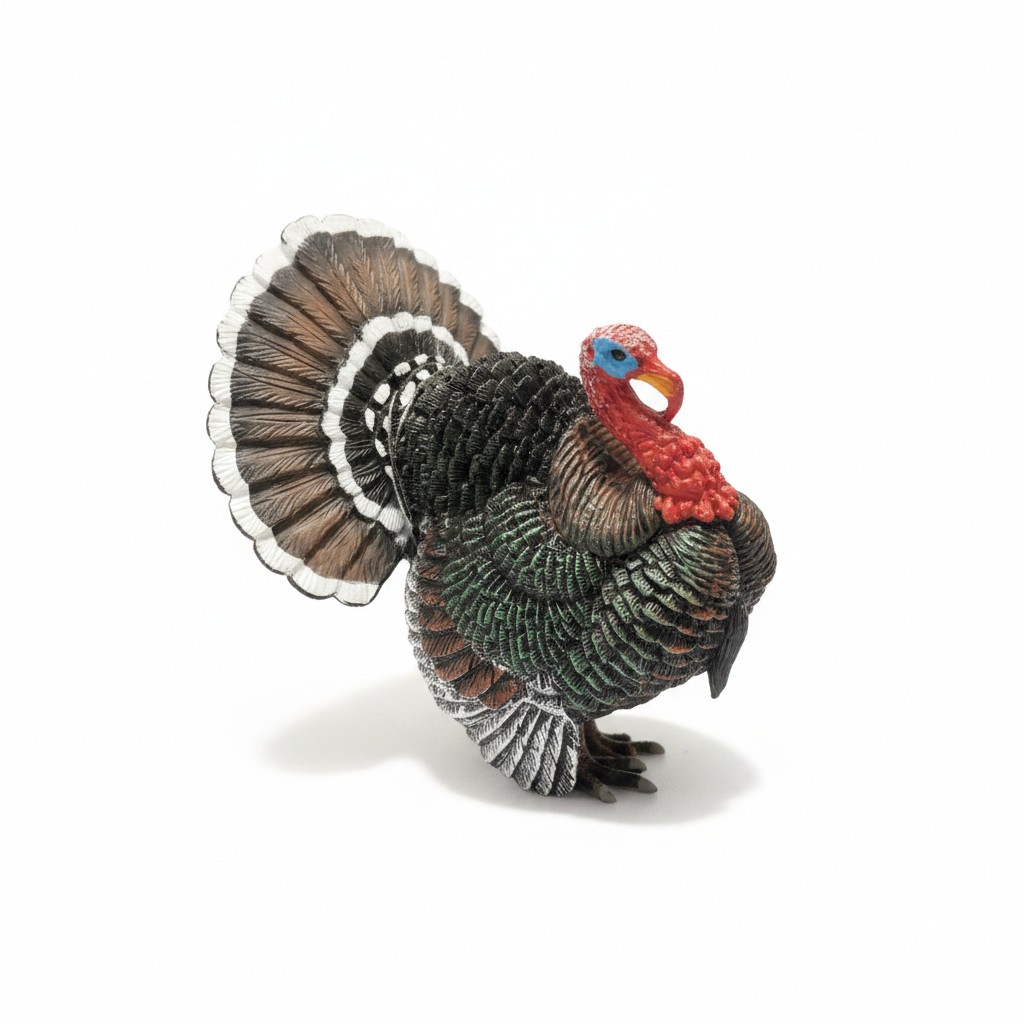 Realistic Wild Turkey Figurine