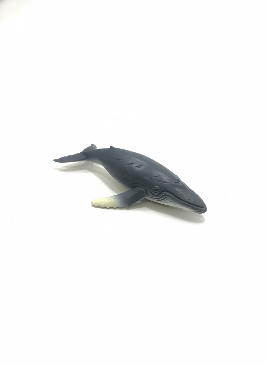 Realistic Humpback Whale Miniature Figurine