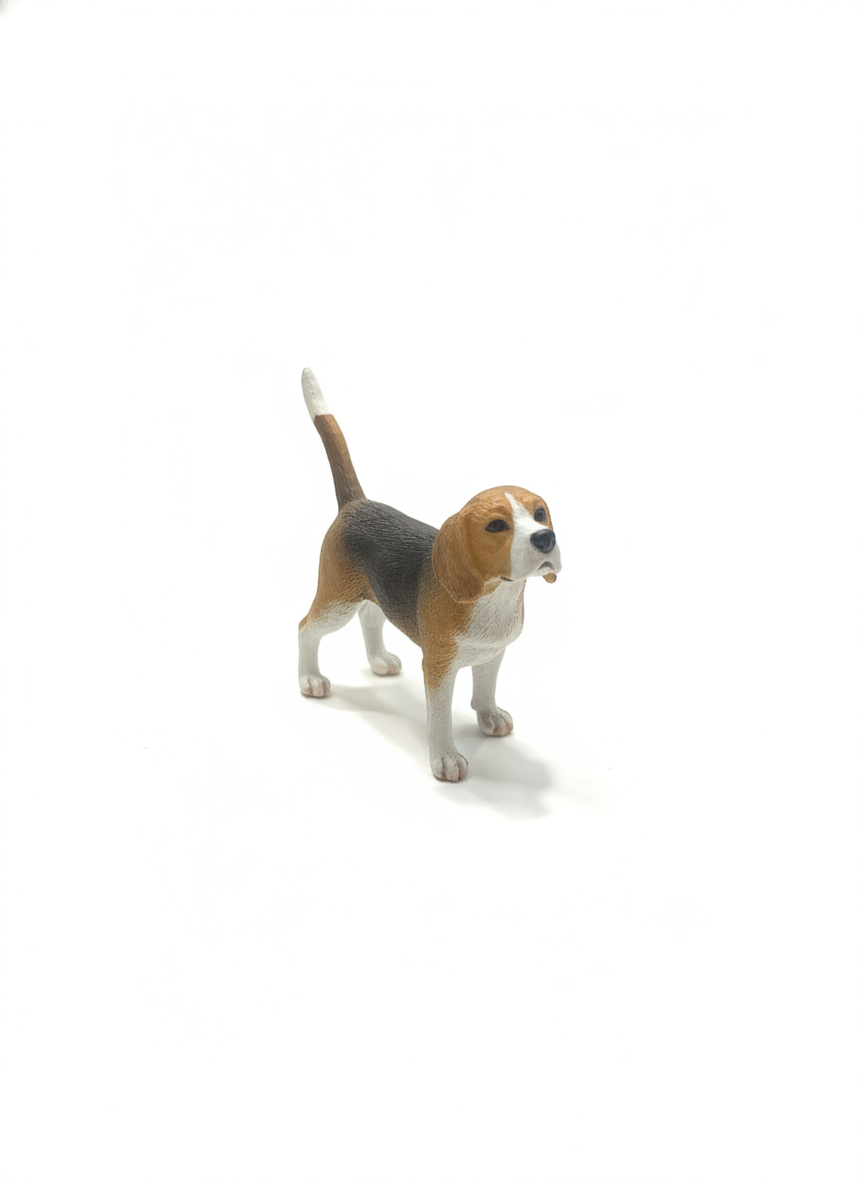 Realistic Beagle Dog Ornament Figurine