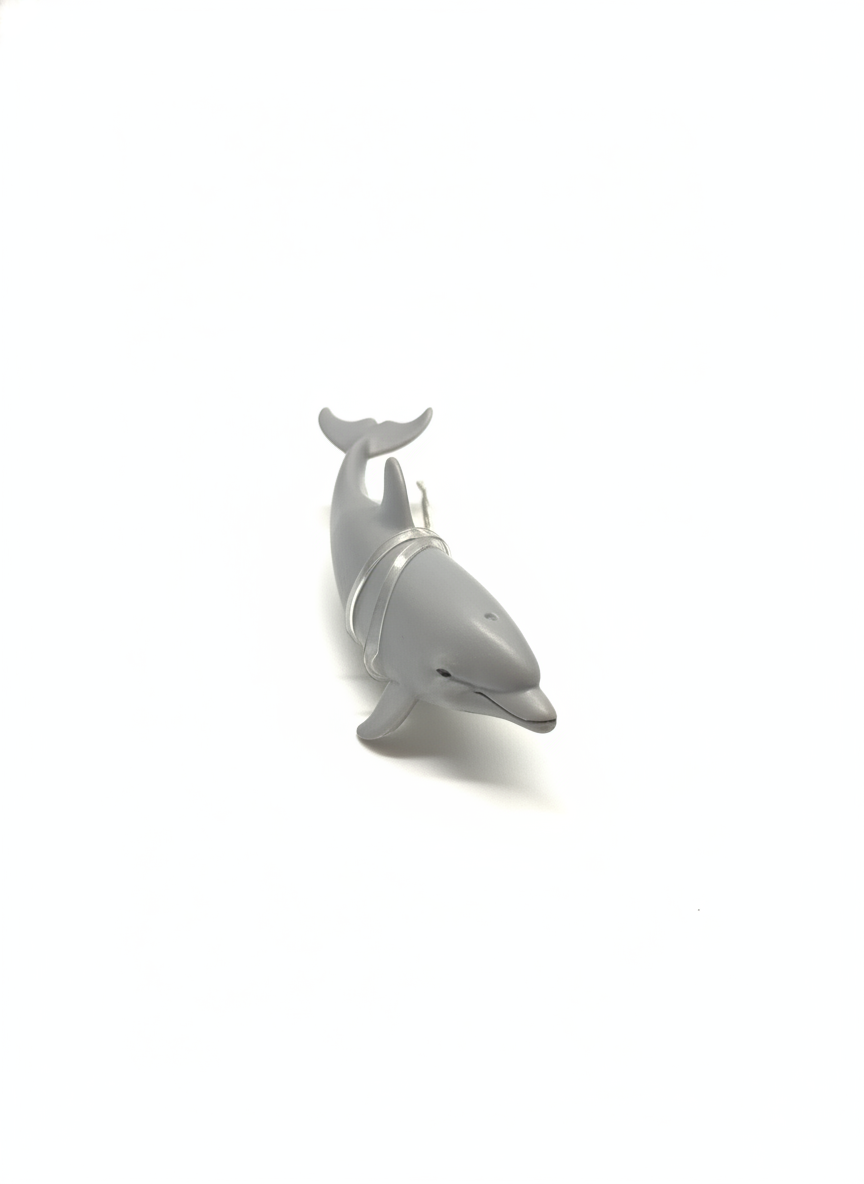 Miniature Dolphin Charm Keychain