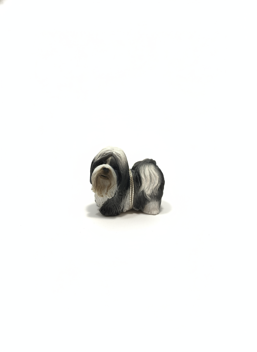 Miniature Havanese Dog Figurine Charm