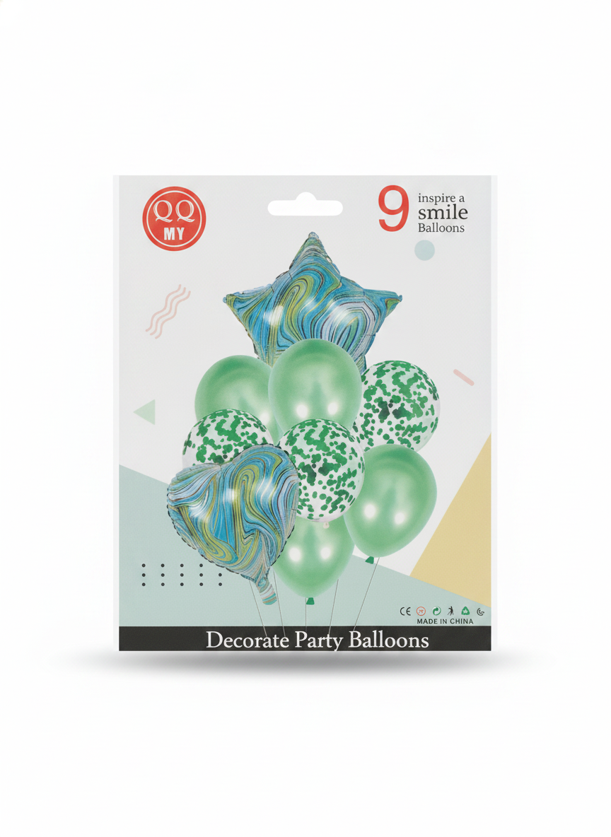 QQ MY 9 Inspire a Smile Decorate Party Balloons