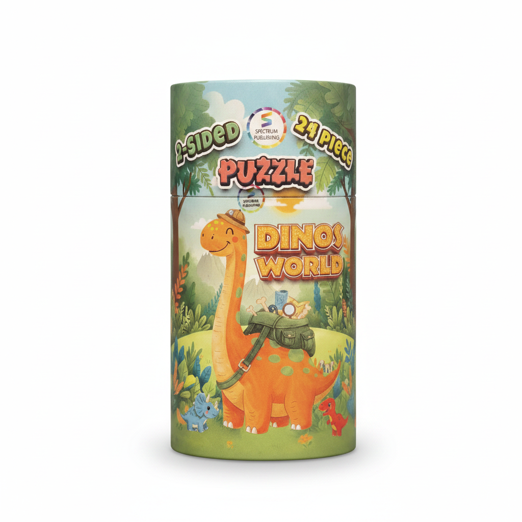 2-Sided Puzzle: Dinos World