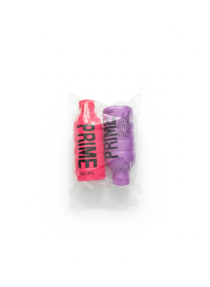 Prime Bottle Squishy Toys (2-Pack) ( Purple & Pink )