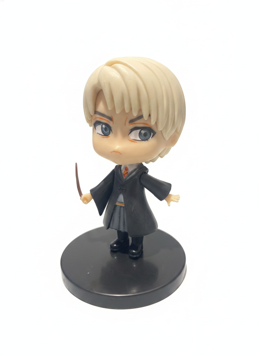 Harry Potter Chibi Style Draco Malfoy Figure with Wand
