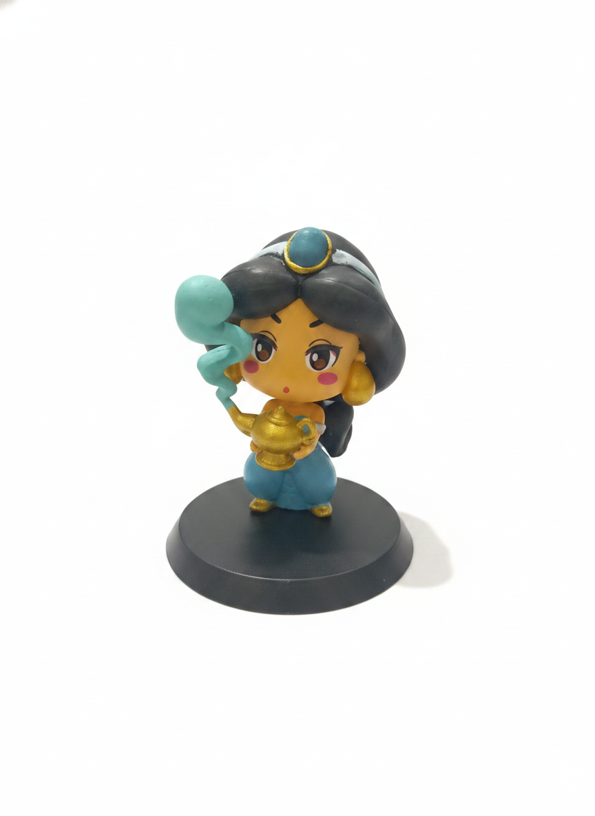 Disney Princess Jasmine Chibi Figure with Magic Lamp