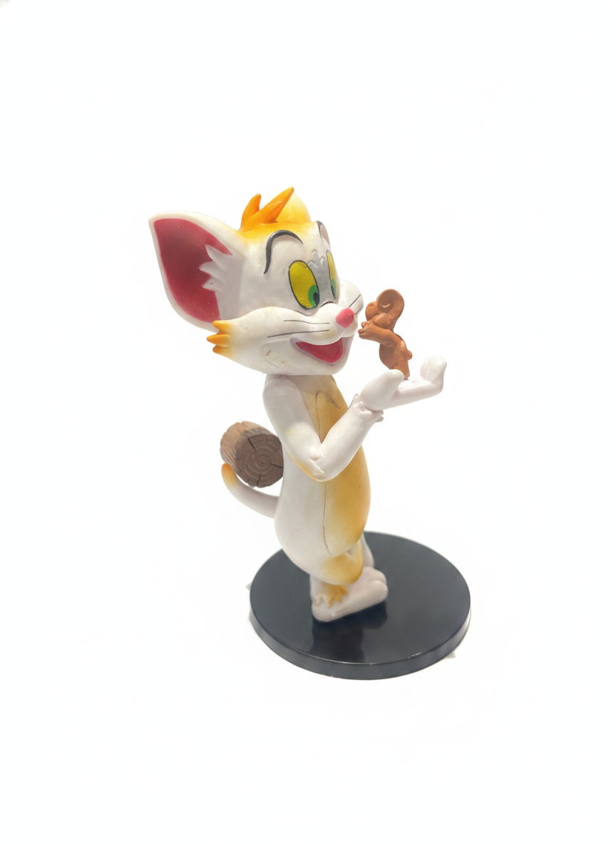 Tom and Jerry Figurine: Tom with Jerry and Log