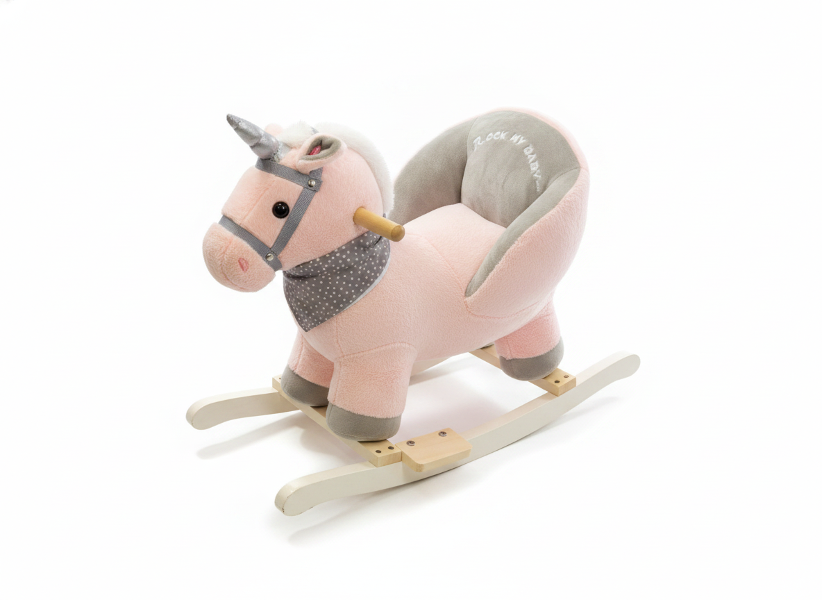 ROCK MY BABY Pink Unicorn Rocker