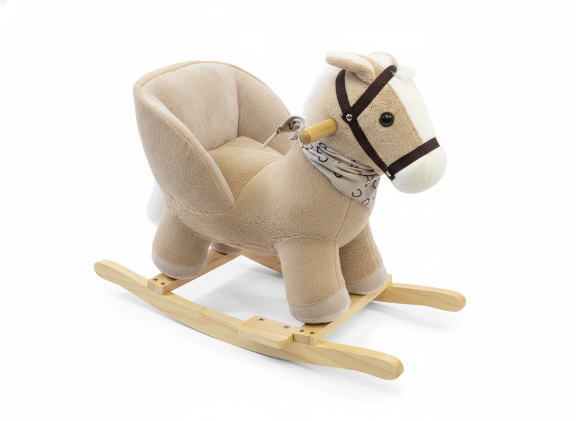 Plush Rocking Horse with Safety Seat