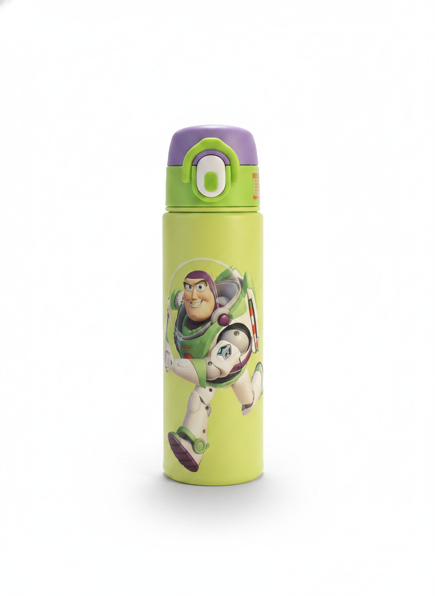 Disney Pixar Toy Story Buzz Lightyear Water Bottle with Strap