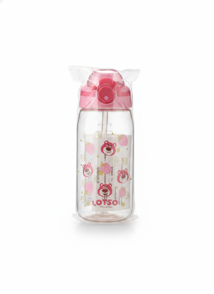 Disney/Pixar Lotso Strawberry Straw Water Bottle (500 ML)