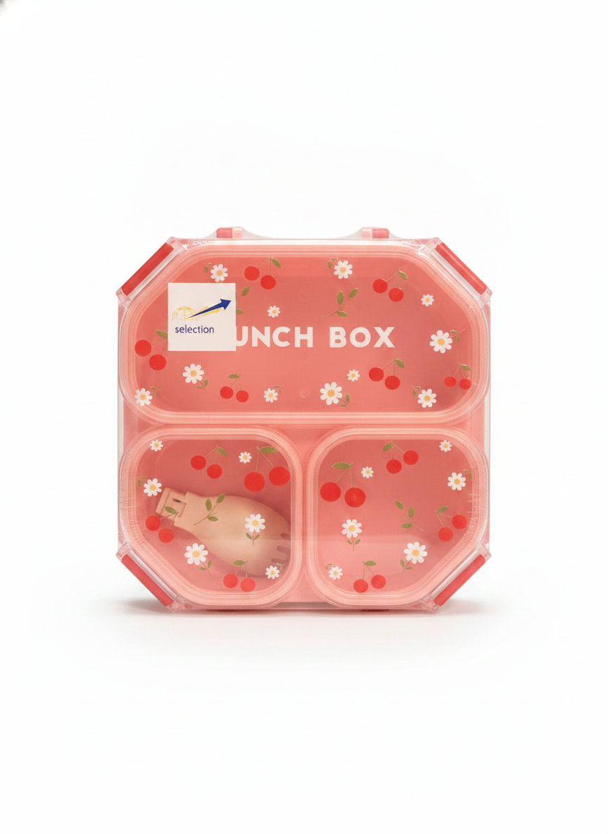 Selection Cherry & Daisy Glitter Lunch Box