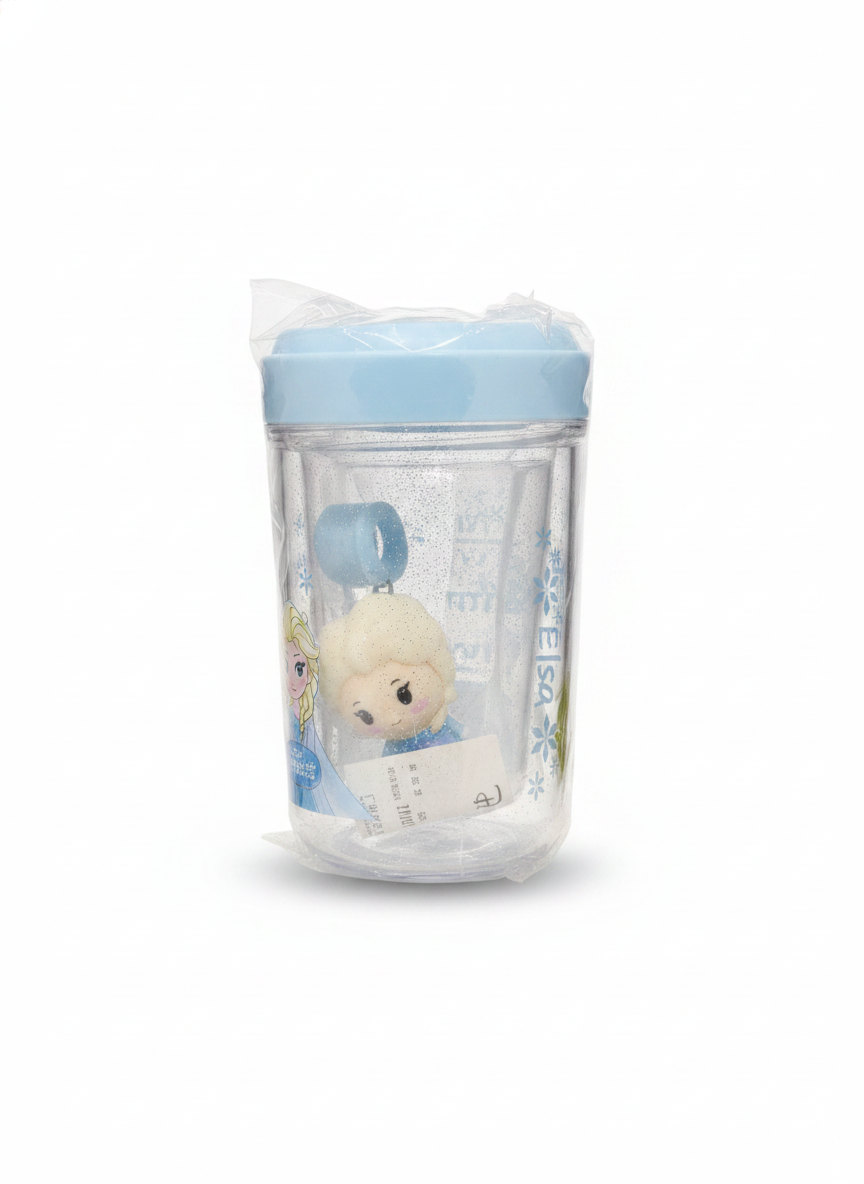 Disney Frozen Elsa Glitter Tumbler with Mini Figure (530 ML)