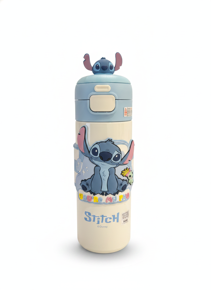 Disney Stitch 3D Character Water Bottle (500 ML)
