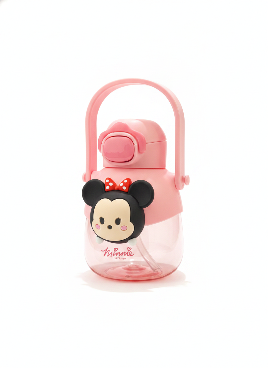 Disney Minnie Mouse Kids' Water Bottle with Straw