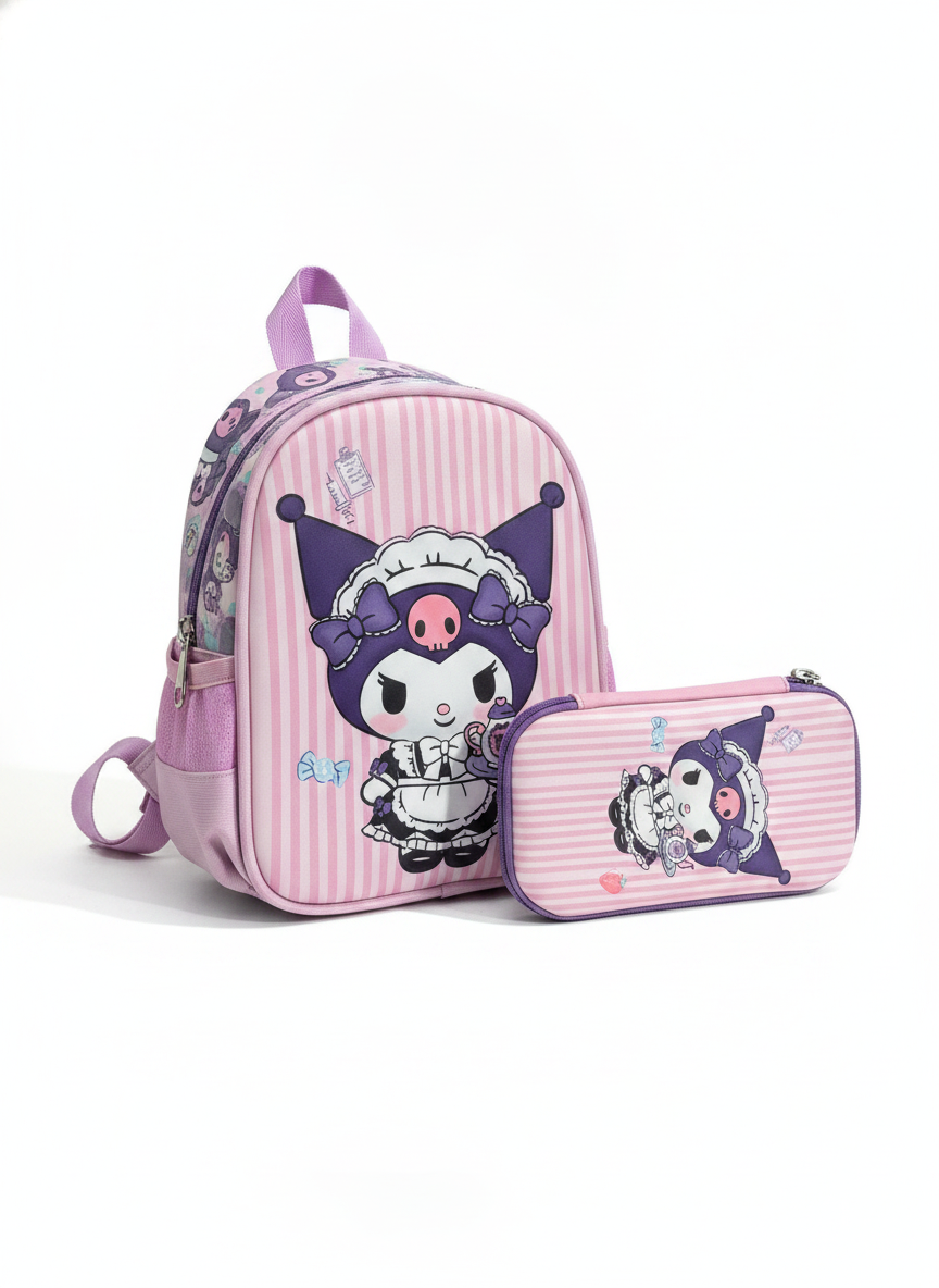 Kuromi Maid Theme Mini pencil case & launch bag