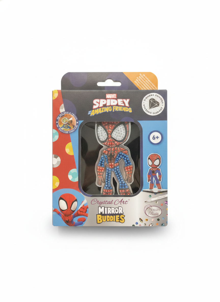 Marvel Spidey and His Amazing Friends Crystal Art Mirror Buddies