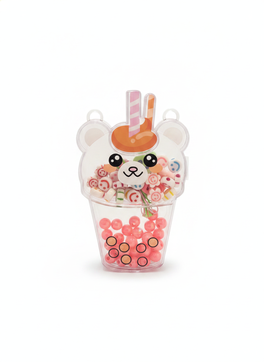 Kawaii Bear Bubble Tea Bead Craft Kit