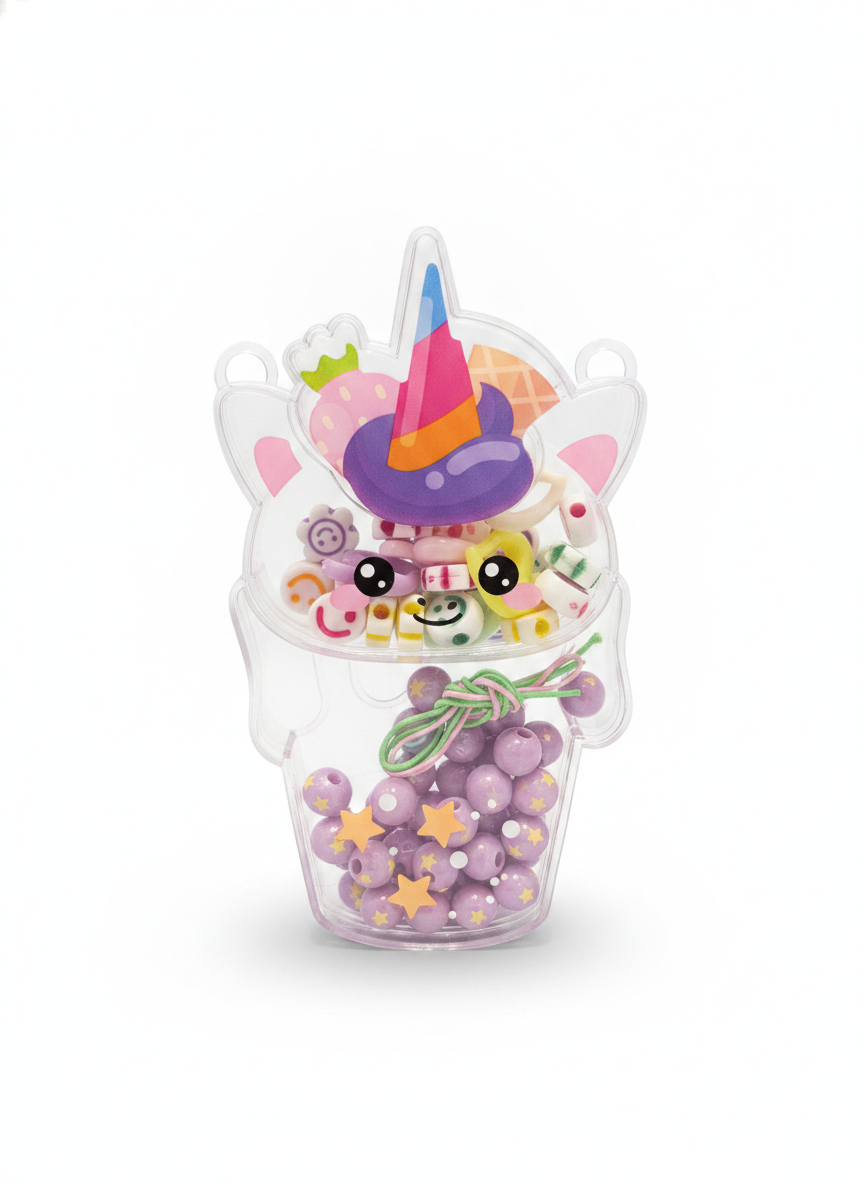Unicorn Boba Charm & Bead Kit