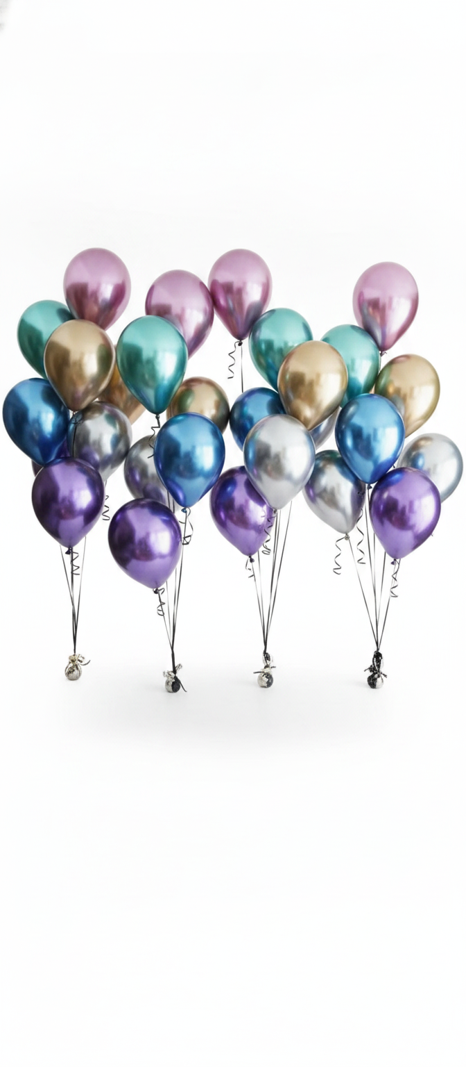 A Pack of 1 Colorful Shiny Balloons Suitable for Various Occasions