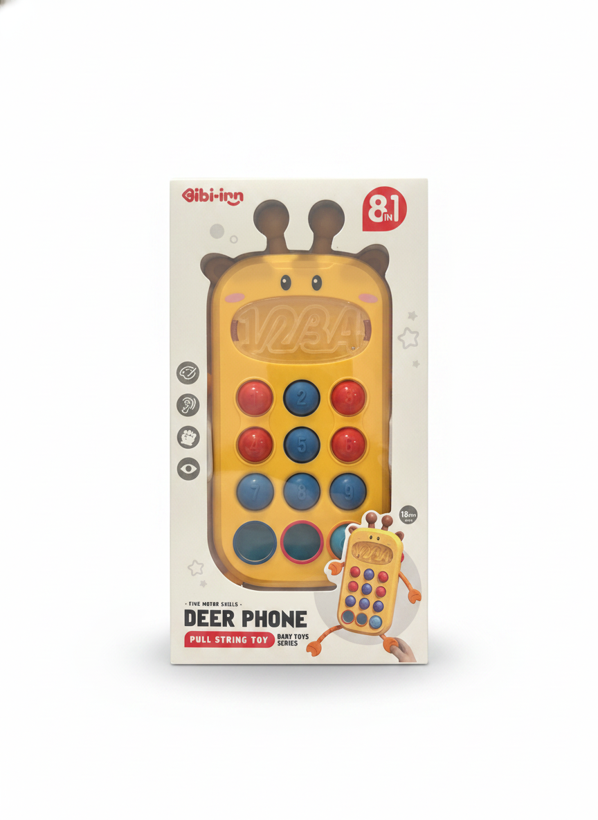 Bibi-inn Deer Phone Pull String Toy