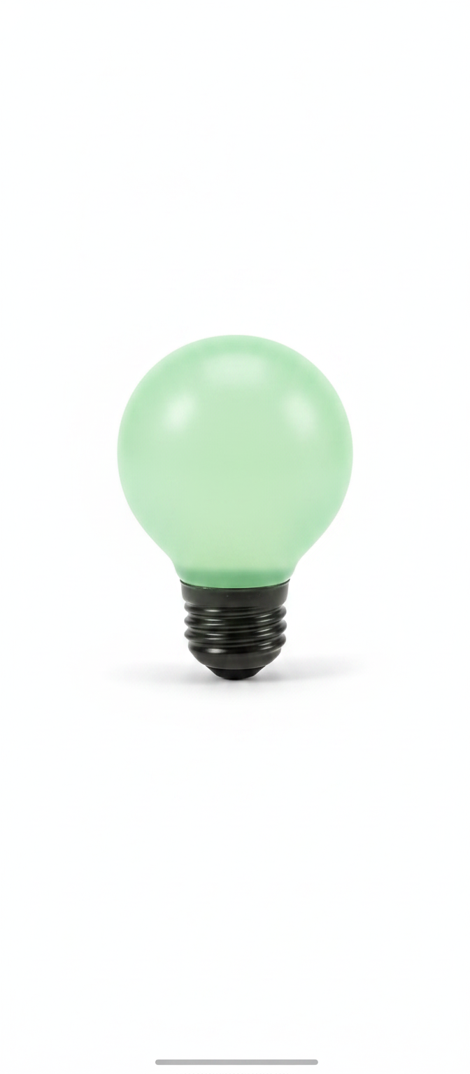 Squishy Glow-In-The-Dark Bulb Squeeze Toy - Light-Emitting Sensory Decompression Squeeze