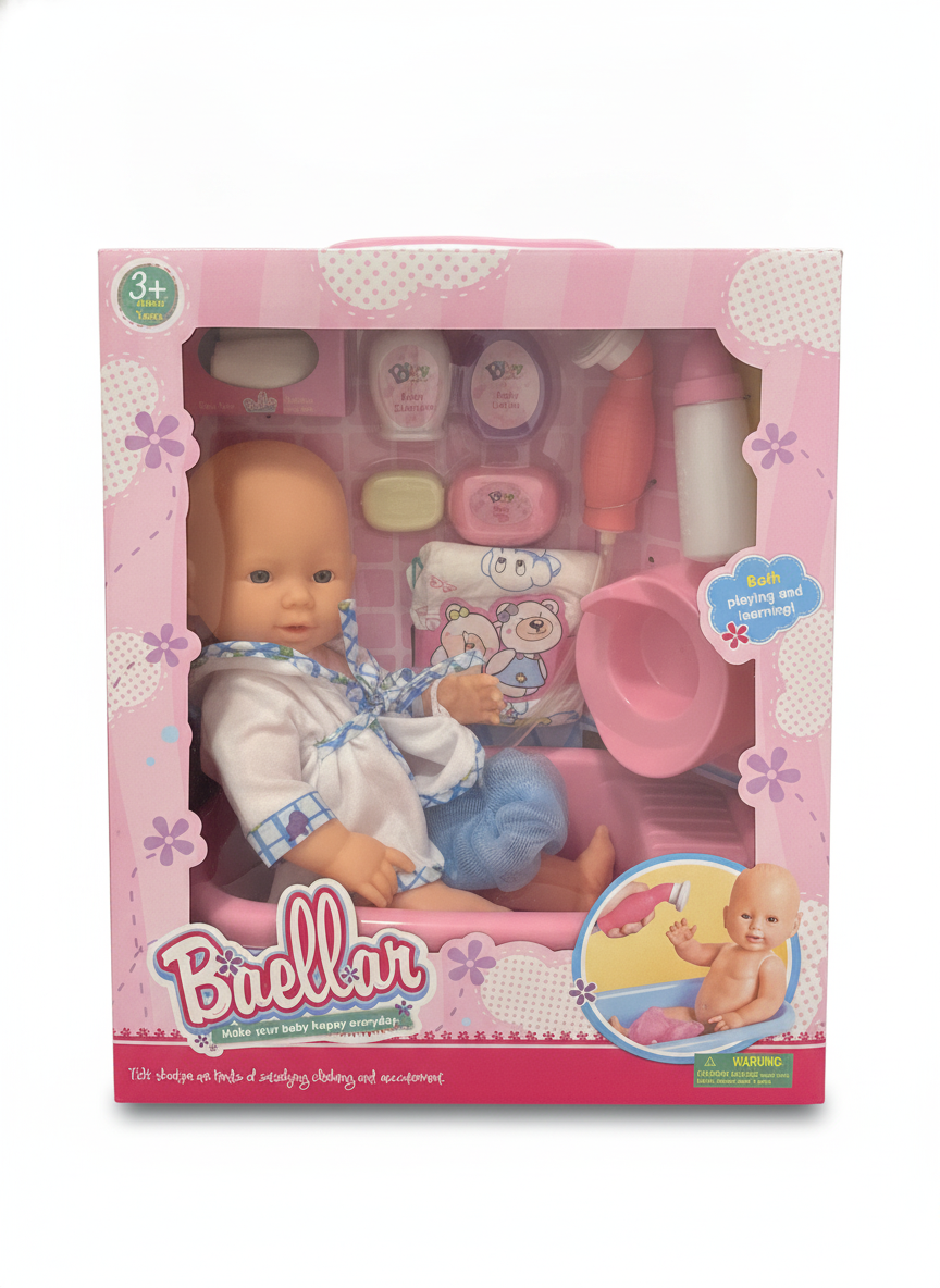 Baellar Baby Doll Bathtime Play Set
