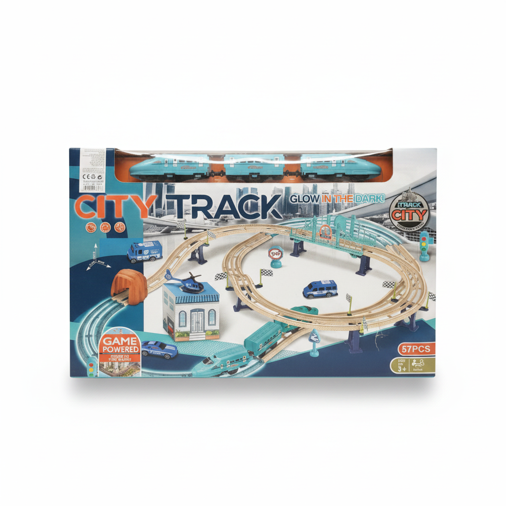 CITY TRACK Glow in the Dark! Play Set