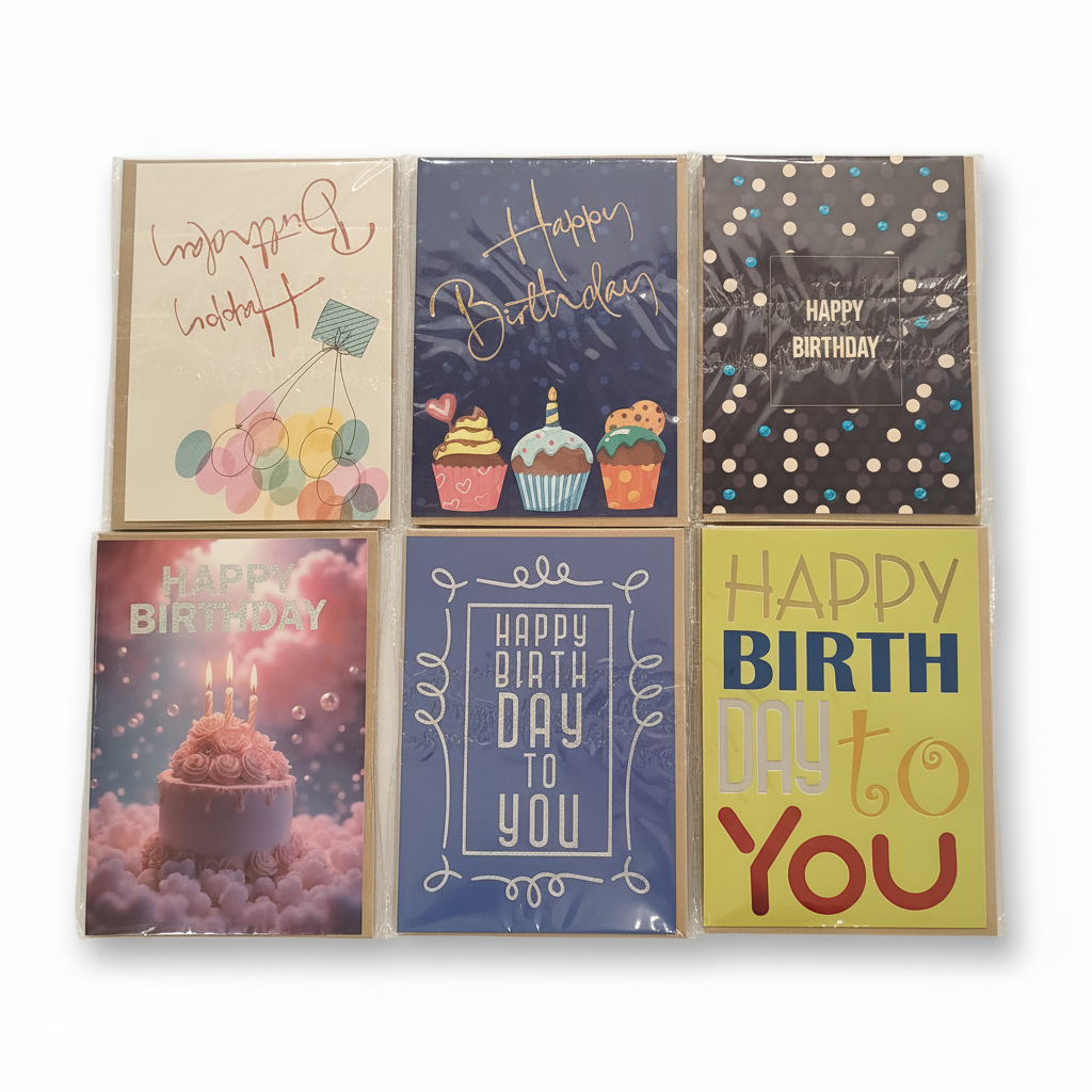 Assorted Happy Birthday Greeting Cards Collection