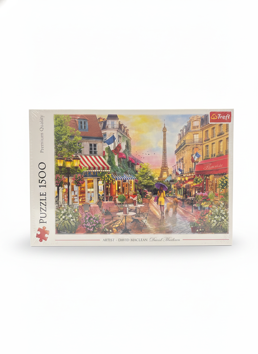 Trefl 1500 Piece Premium Quality Jigsaw Puzzle - Parisian Street Scene by David Maclean